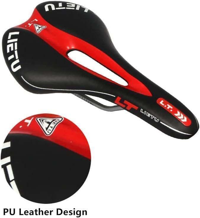 ,《新品送料無(wú)料》自転車(chē)サイクルロードスポーツMTBサドルシートブラック×レッ??