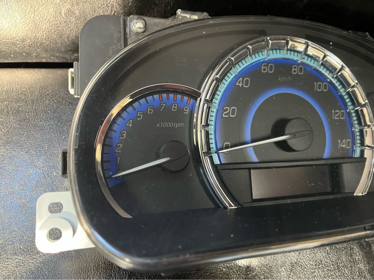 スペーシア カスタム ターボ CVT 2WD MK42S メーター 34100-65RJ0 065RA 257480-8713 5RJ 中古 キズ有り 38338km