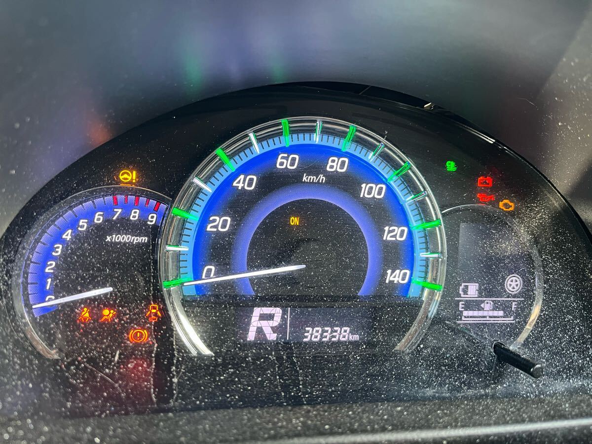 スペーシア カスタム ターボ CVT 2WD MK42S メーター 34100-65RJ0 065RA 257480-8713 5RJ 中古 キズ有り 38338km