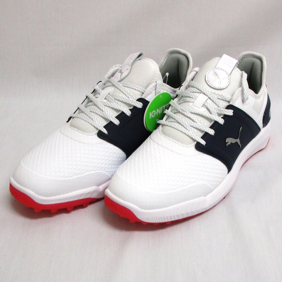 大人気新品をすべて プーマ White-Silver-Nevy ELEVATE IGNITE スパイクレス ワイド エレベート イグナイト PUMA ホワイト US10.0(28.0cm) 376349-04 シューズ 28.0cm