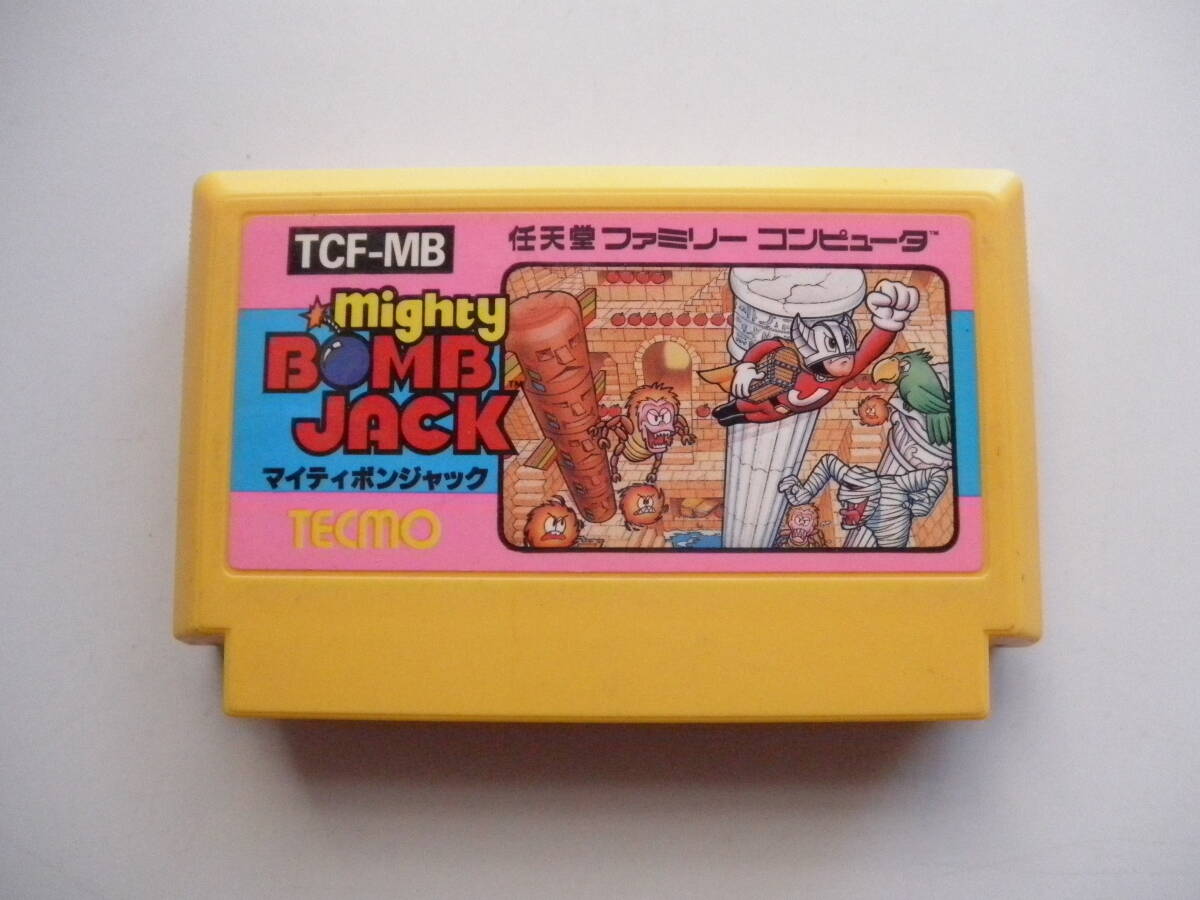 ●FCソフト マイティボンジャック 初期起動確認済_画像1