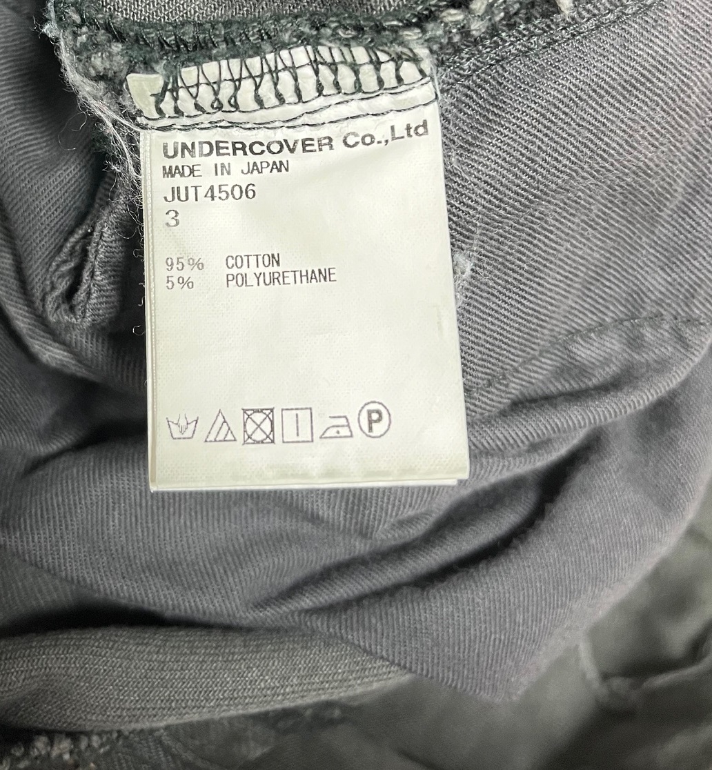John UNDERCOVER ストレッチ カツラギ リペア加工 デニム パンツ SIZE:3 美USED 初期 99SS RELIEF レリーフ ジョン アンダーカバー_画像7