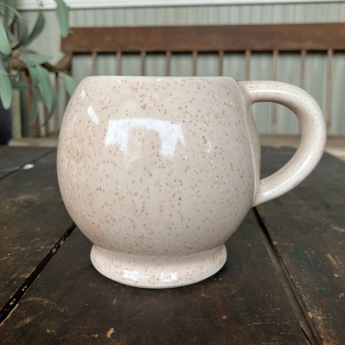 [VINTAGE]McCOY mccoy happy лицо кружка Smile cup редкий цвет магазин инвентарь античный б/у одежда US магазин инвентарь старый дорога vintage