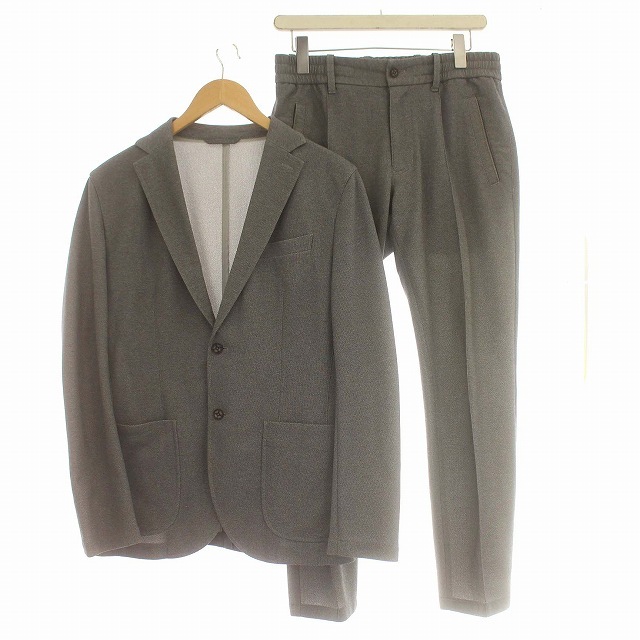 トラット TRATTO 31-4221212 ゴルフウェア セットアップ 鹿の子 ジャケット パンツ 48 グレー /☆G メンズ