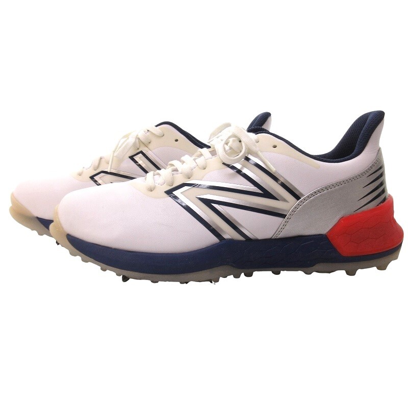 人気 トリコロール Nロゴ スパイクレス ゴルフシューズ T3 2500 FOAM FRESH 22年モデル BALANCE NEW ニューバランス 白系 UG2 24.5cm ホワイト系 24.5cm