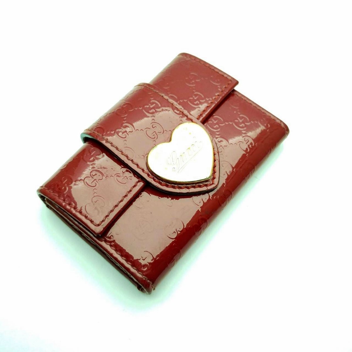 グッチ　６連　キーケース　GUCCI　ハート　メモA６▲