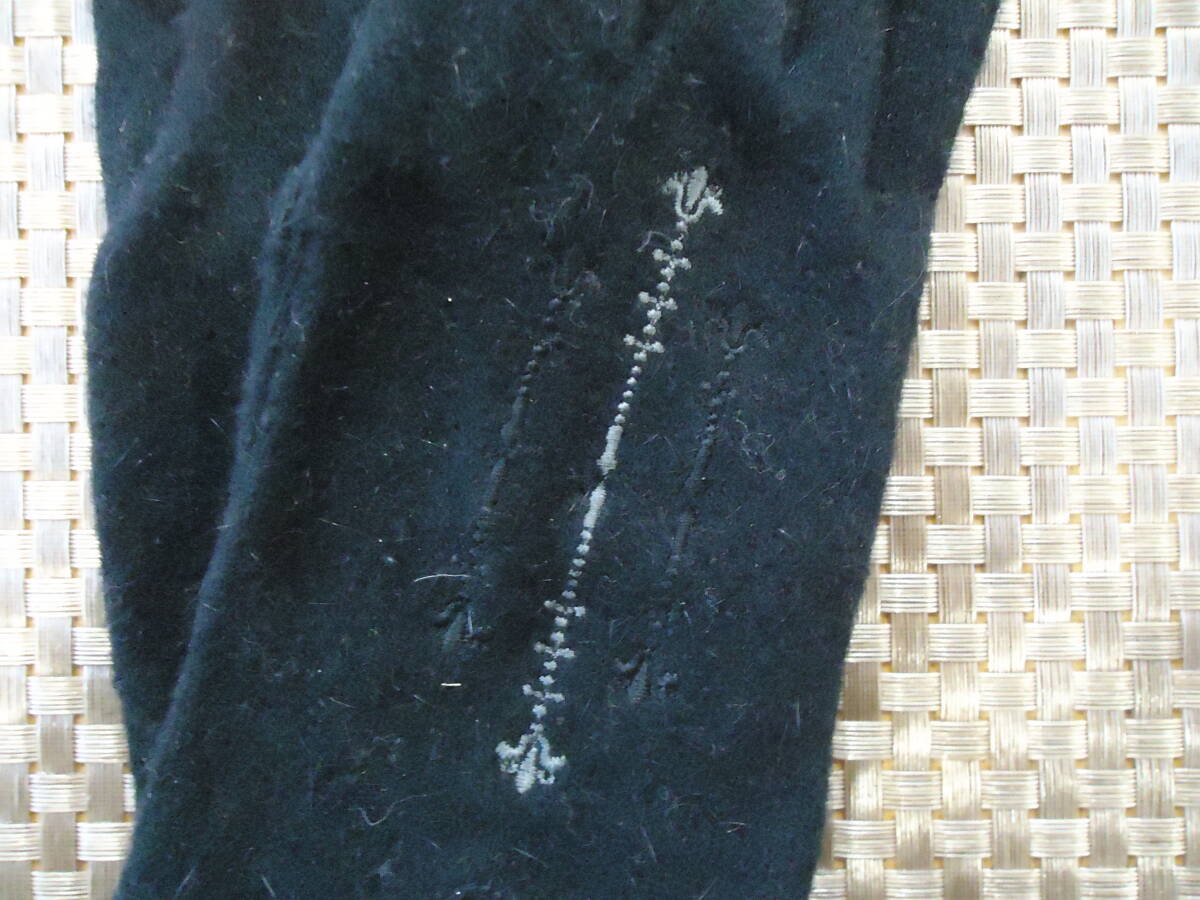 ★レディースデザイン手袋（１２）★アンゴラ混★新品★ブラック★_画像2