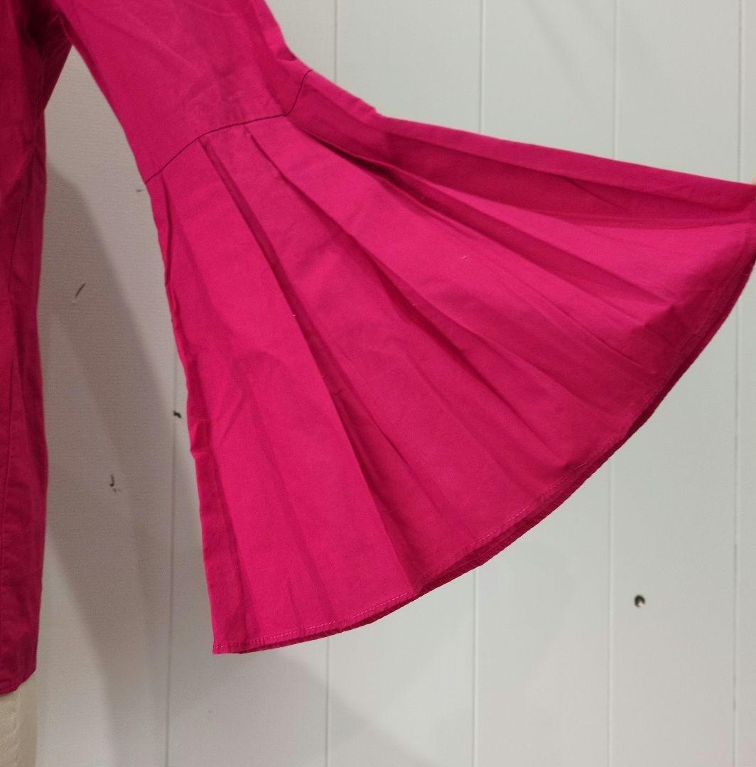 アリュメール Allumer 袖コンシャス ブラウス ピンク 1 トップス 春夏_画像4