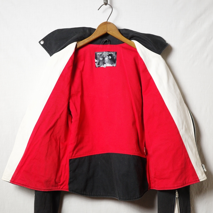 SEXY DYNAMITE LONDON コットン ライダースジャケット 36
