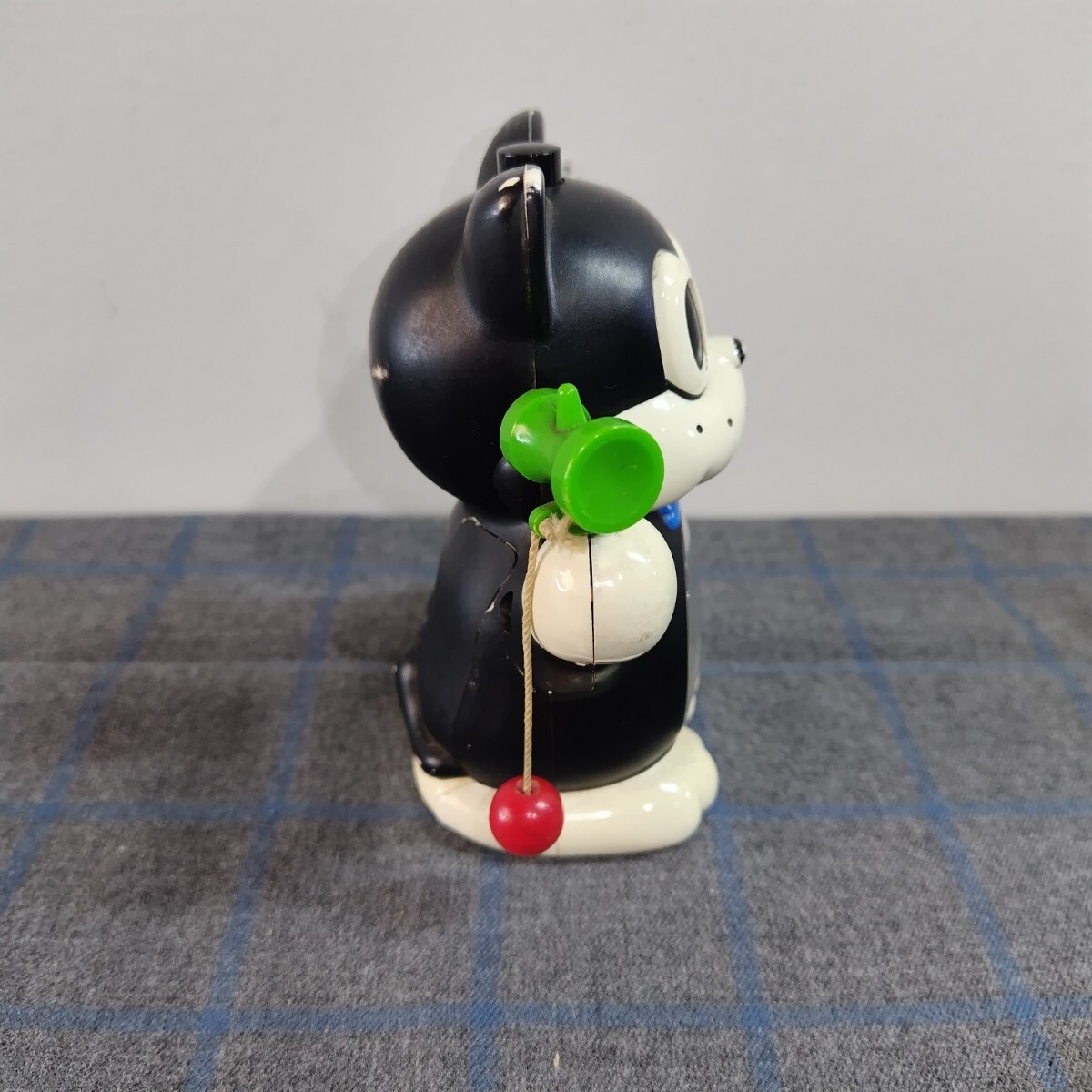 昭和レトロ】のらくろクン 目覚まし時計 動作確認済み C1225 昭和レトロ】のらくろクン 目覚まし時計 動作確認済み C1225