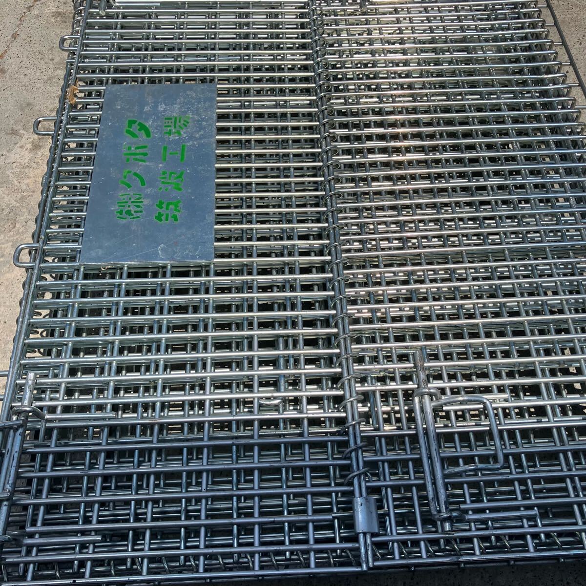 岐阜県瑞穂市発送　枚數(shù)変更可能　メッシュパレット中古品　10臺セット　ピッチサイズ：25×50mm W1000 D800 H850mm 特別10%OFF 