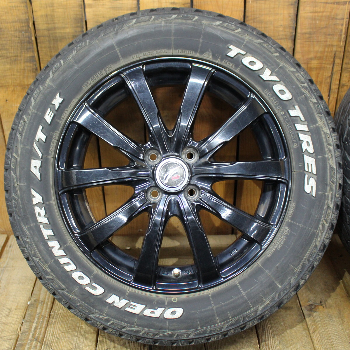 トヨタ ライズ ダイハツ ロッキー用 16インチ ホワイトレター TOYO オープンカントリー A/T EX 195/65R16 タイヤ ホイール 4本SET