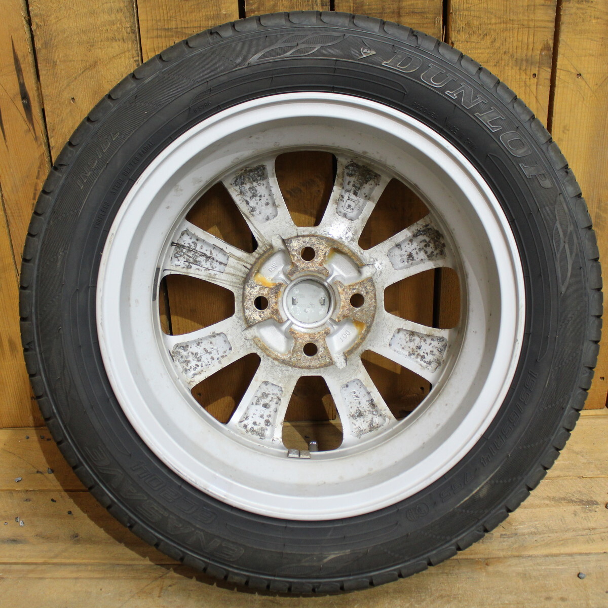 NISSAN ニッサン デイズ 純正 14インチ ダンロップ エナセーブ EC204 155/65R14 モコ オッティ ルークス等 タイヤ ホイール 4本SET_画像8