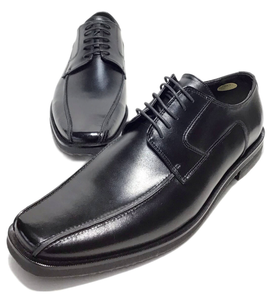 クリスチャンカラノ 1325G ブラック 27.5cm 本革 メンズ ビジネスシューズ_画像9