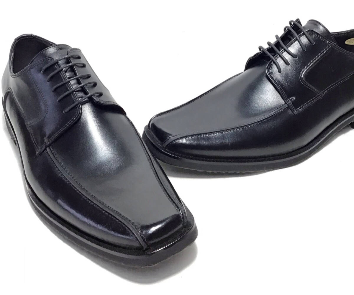 クリスチャンカラノ 1325G ブラック 27.5cm 本革 メンズ ビジネスシューズ_画像7