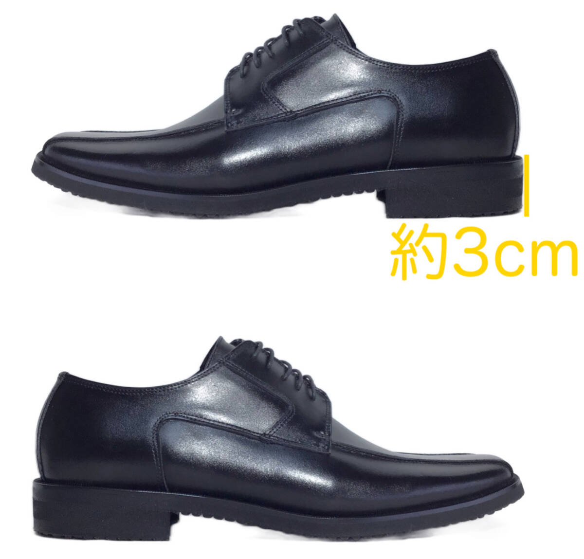 クリスチャンカラノ 1325G ブラック 27.5cm 本革 メンズ ビジネスシューズ_画像2