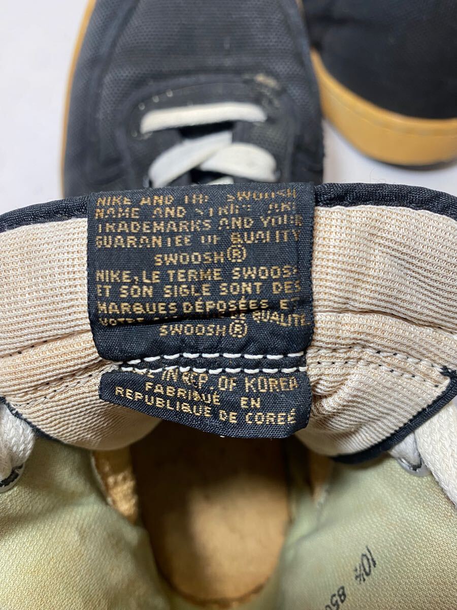 NIKE バンダル VANDAL 黒×銀 85年製 韓国製 オリジナル NIKE バンダル VANDAL 黒×銀 85年製 韓国製 オリジナル