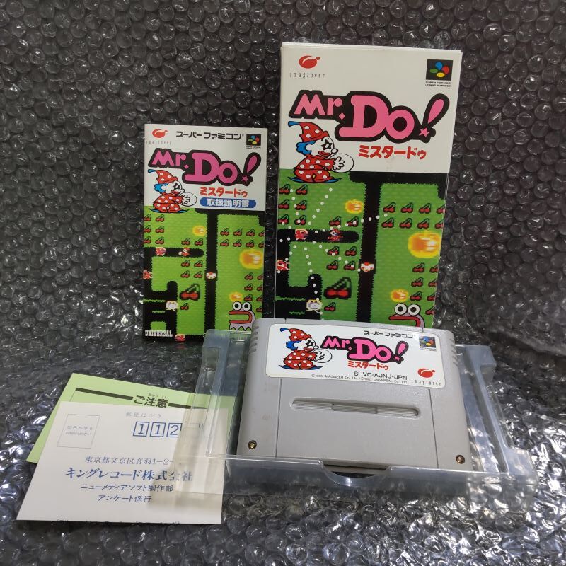 001634◇箱・説明書付き◇SFC Mr.Do! ミスタードゥ ソフト