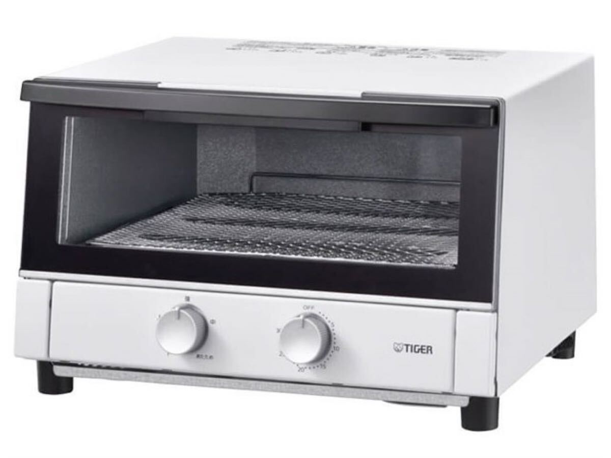 新品 税込10,800円 オーブントースター やきたて KAM-R132WM マットホワイト タイガー オーブンレンジ トースター TIGER 遠赤ヒーター_画像3