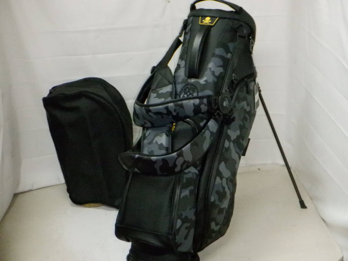 GFORE ジーフォア 9.0型 アスリートプロモデル スタンド★未使用★(BKxGYxカモフラ)ゴルフ キャディバック
