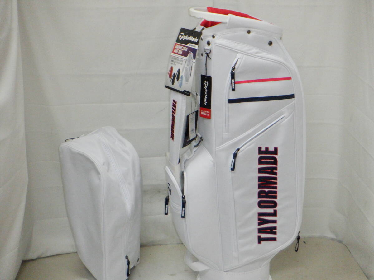TaylorMade テーラーメイド GRAPHIC LOGO 9.0型 スポーツカート★未使用★(WHxBK)ゴルフ キャディバック
