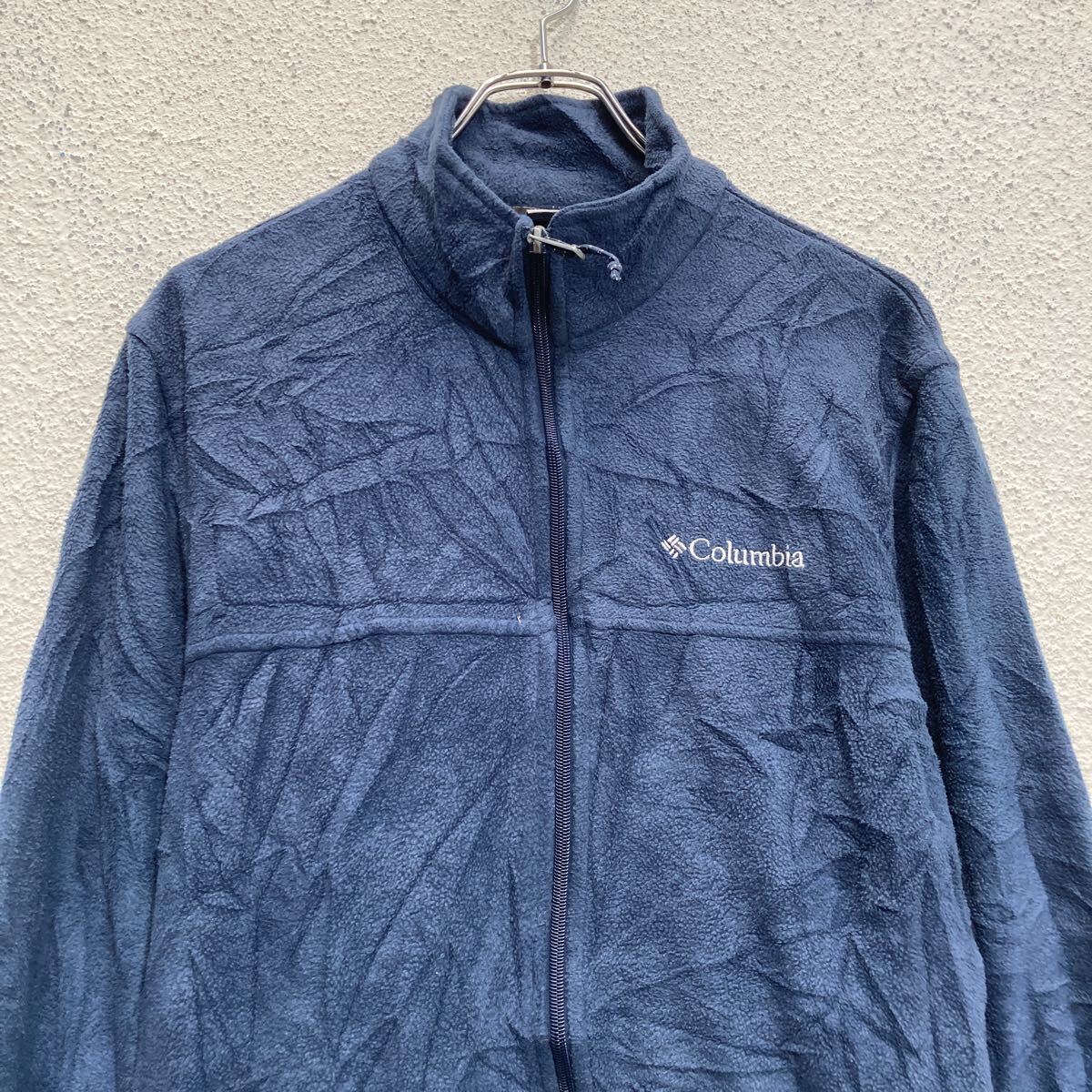 Columbia フリースジャケット コロンビア M ネイビー キャンプ アウトドア 古著卸 アメリカ仕入 a702-6715