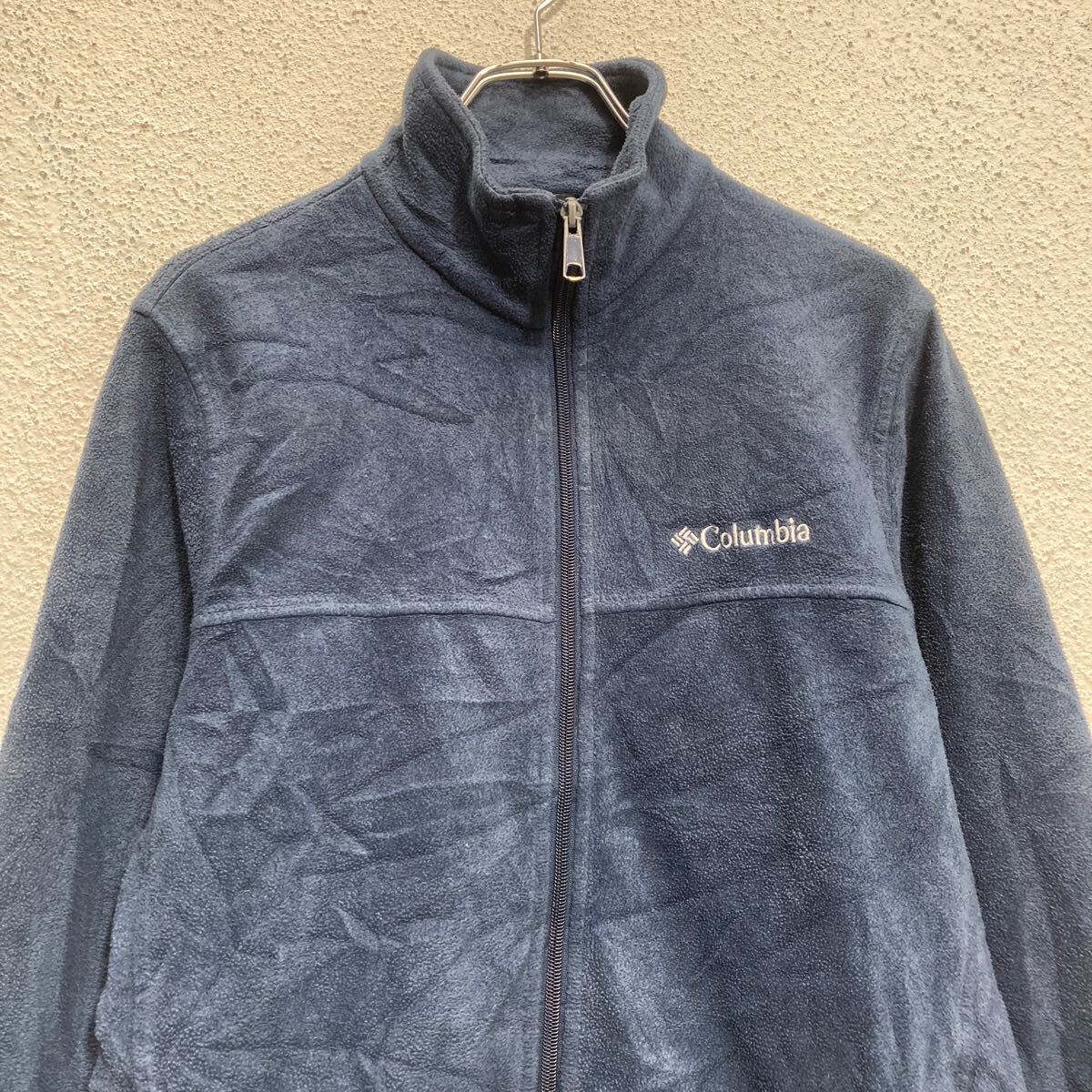 Columbia フリースジャケット コロンビア M ネイビー キャンプ アウトドア 古著卸 アメリカ仕入 a702-6617