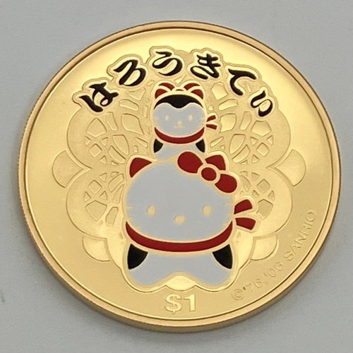 ◇ ハローキティ 記念 銀貨 2006年 ツバル 1 oz オンス ◇ ハローキティ 記念 銀貨 2006年 ツバル 1 oz オンス
