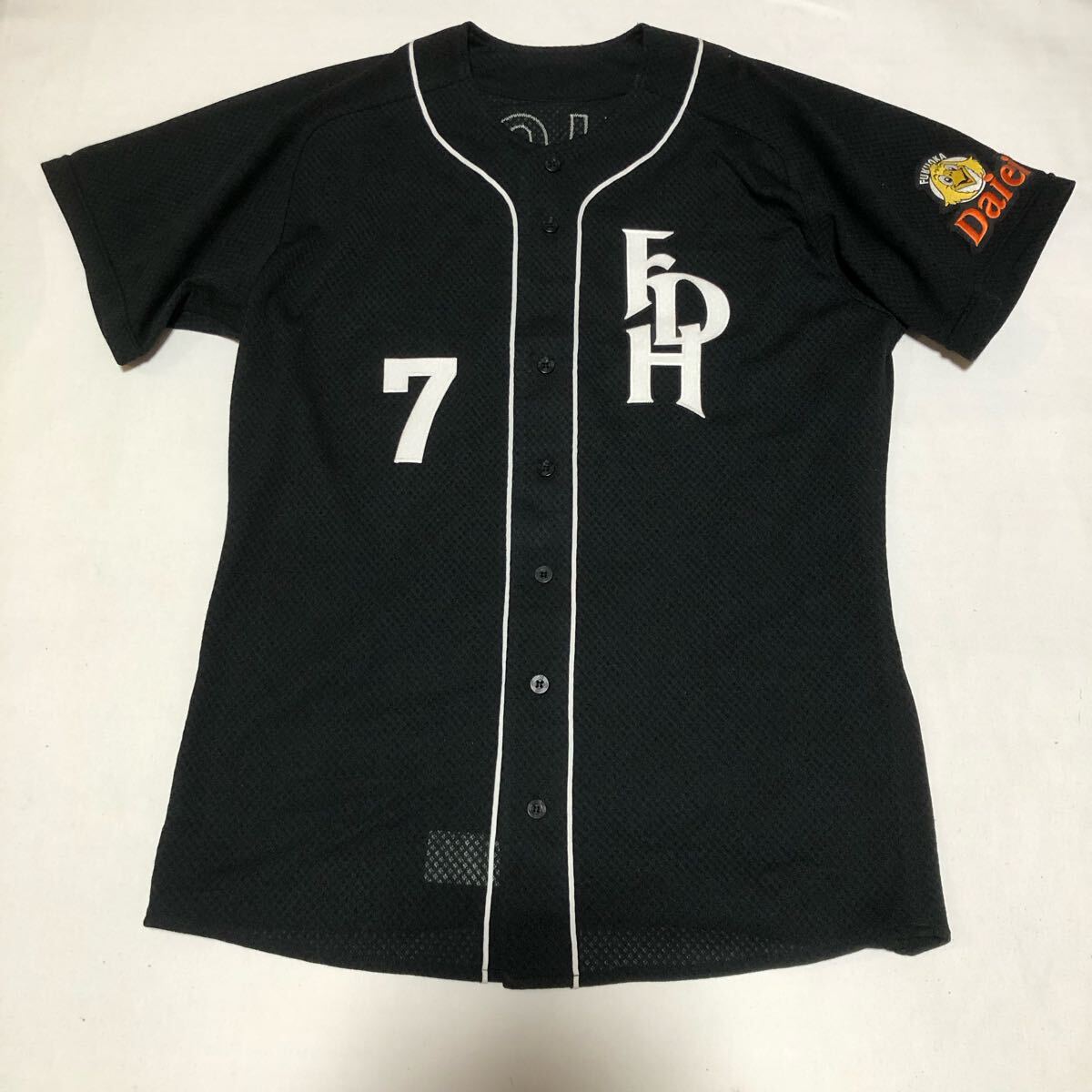 福岡ダイエーホークス ユニフォーム 7番 井口 選手 Mizuno Pro ミズノプロ メッシュ ビジター