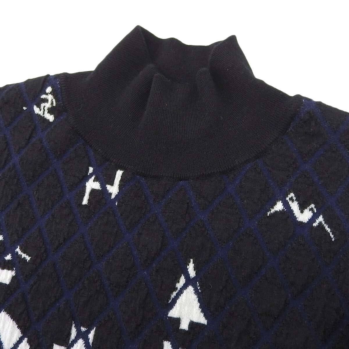 シャネル ココマーク カシミヤ ハイネック ニット P62162K47532 レディース ブラック CHANEL 中古 【アパレル?小物】