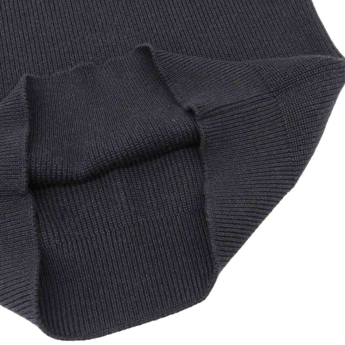 ルイヴィトン シグネチャー ウール ハーフジップ ニット メンズ ブラック LOUIS VUITTON 中古 【アパレル?小物】