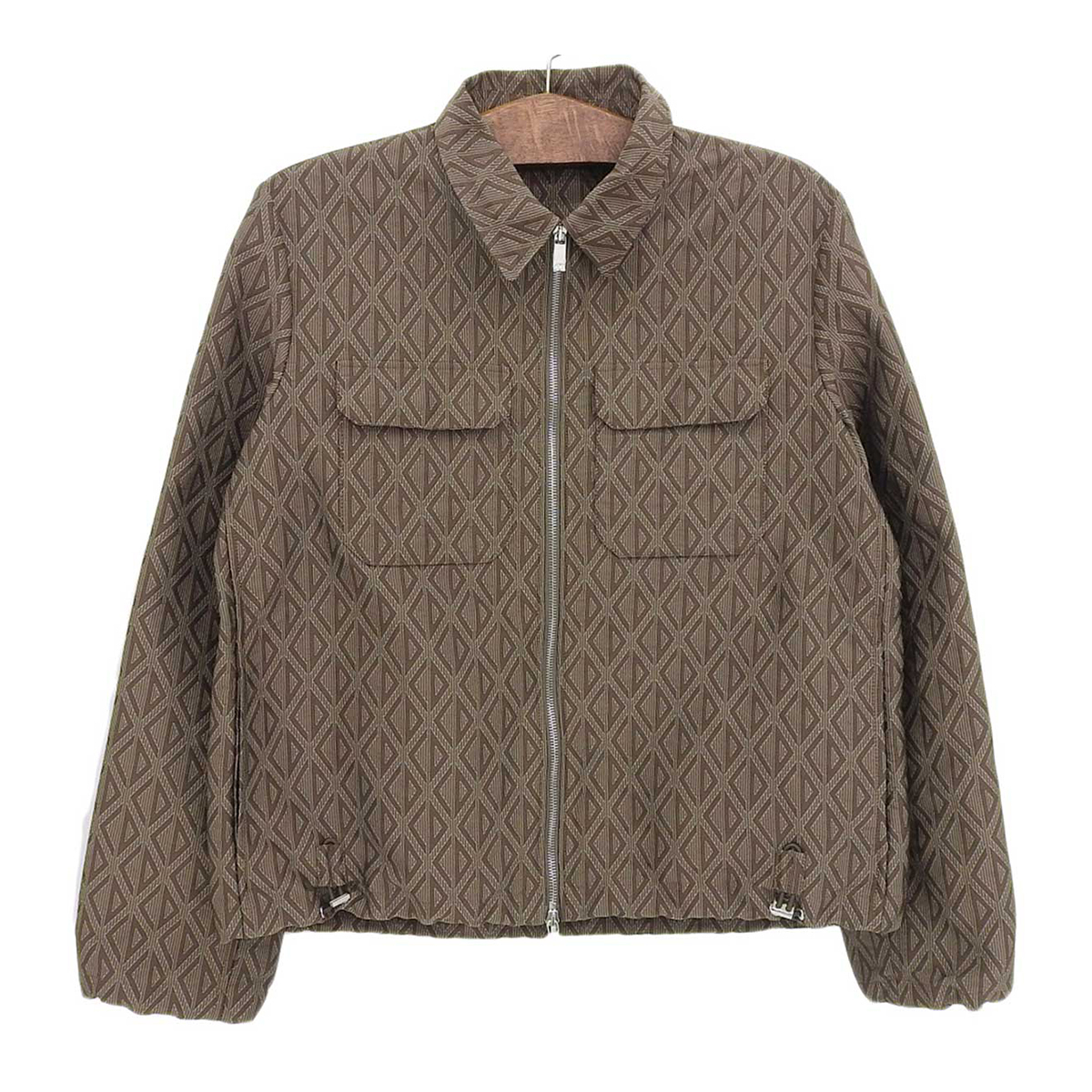 ディオール CD ダイヤモンド ジップアップ ジャケット ディオールオム 293C513A5583 メンズ ブラウン [美品] 中古 【アパレル?小物】