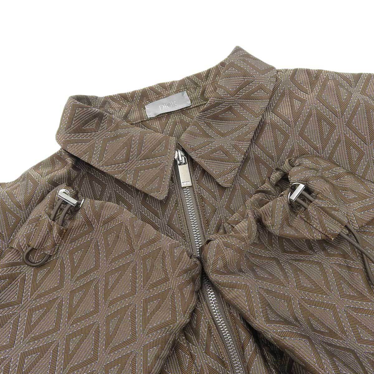 ディオール CD ダイヤモンド ジップアップ ジャケット ディオールオム 293C513A5583 メンズ ブラウン [美品] 中古 【アパレル?小物】