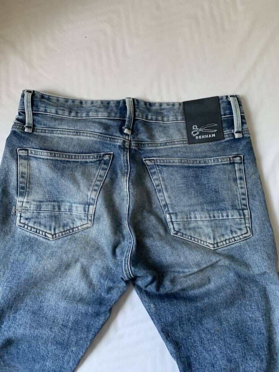 デンハム デニムパンツ ジーンズ ボタンフライ W30インチ 170/78A length32インチ 81センチ_画像9