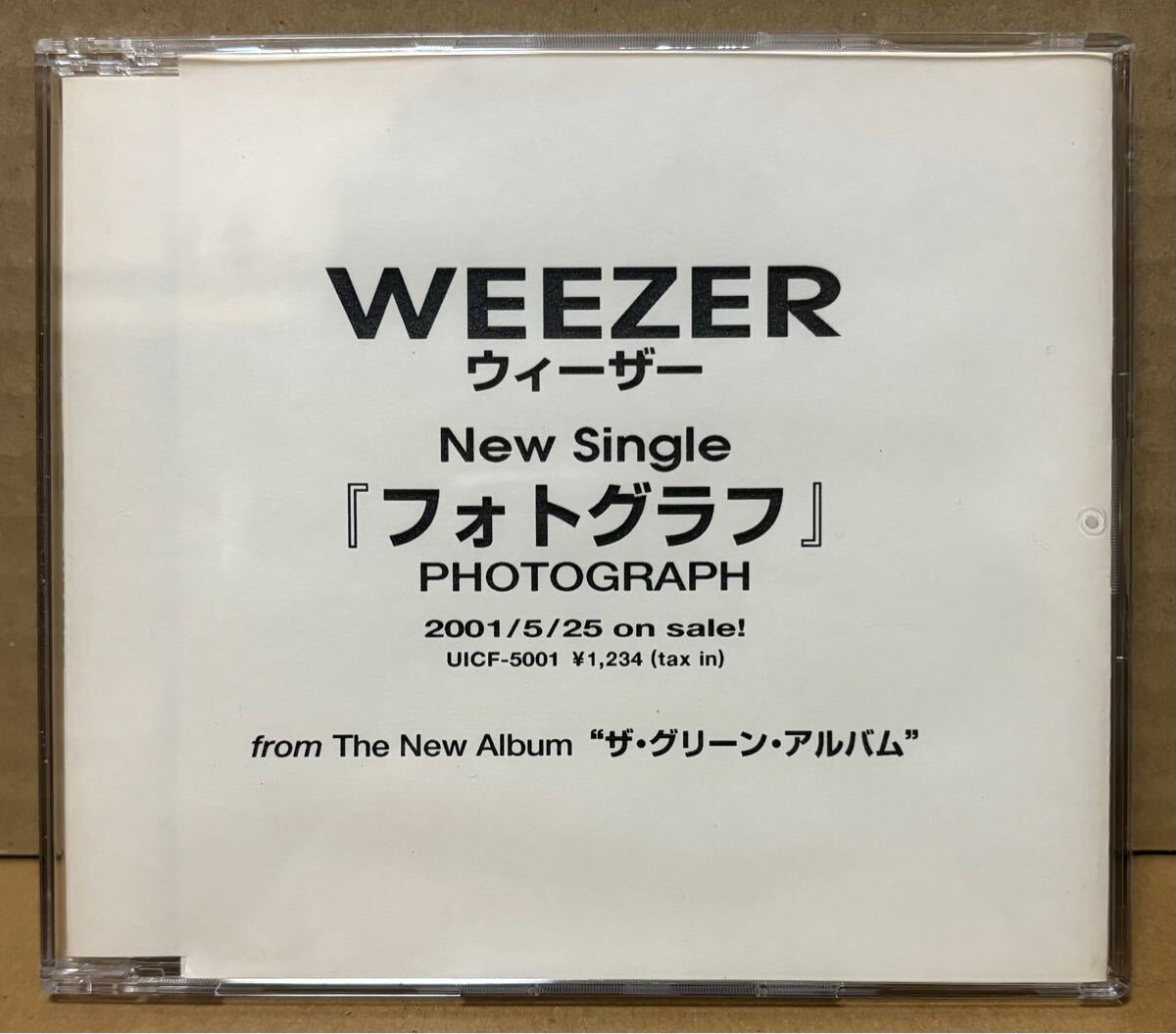 Weezer PROMO Photograph 非売品 サンプル盤 プロモ盤