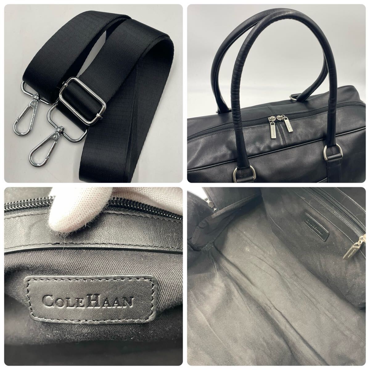 極美品 Cole Haan コールハーン 本革 オールレザー 2way メンズ 極美品 Cole Haan コールハーン 本革 オールレザー 2way メンズ