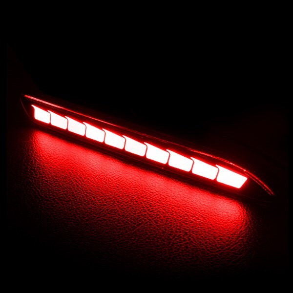 [新デザイン] トヨタ クラウンハイブリッド 210系 LED シーケンシャル リフレクター レッド 左右セット オープニングアクション