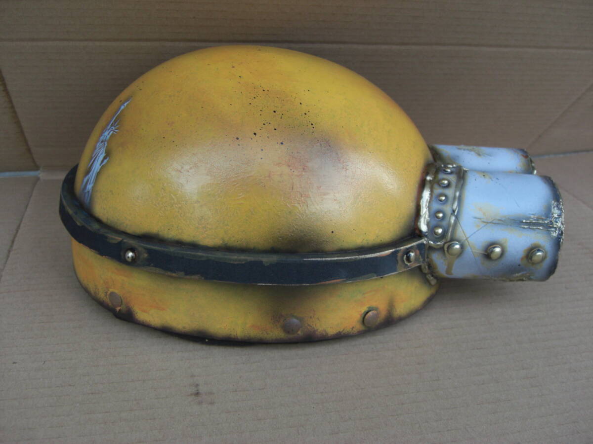 custom шлем глаз . двигаться Ponkotsu VERSION половина ад / semi-cap автомобиль Be покраска для мотоцикла Mini on шлем