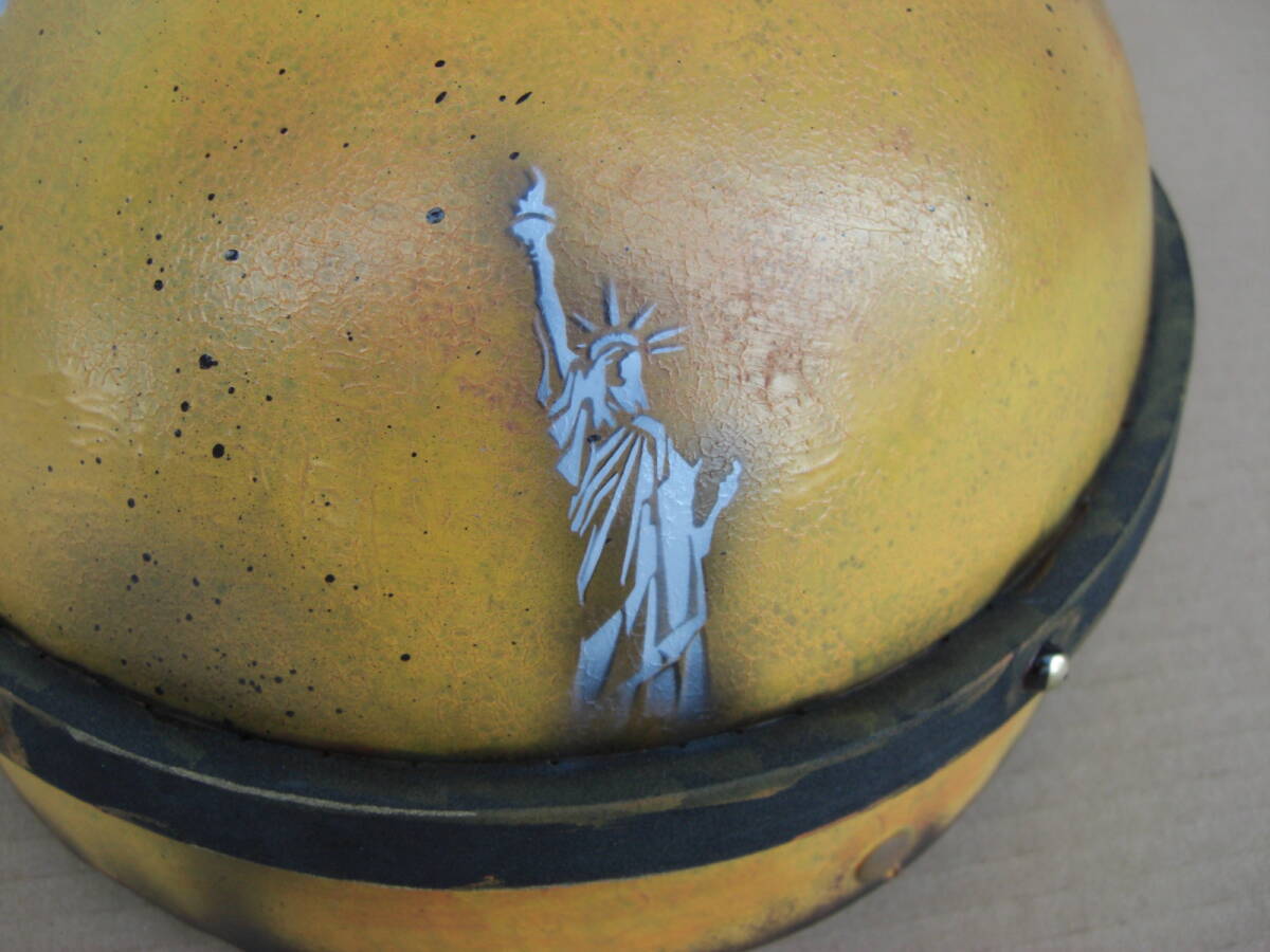 custom шлем глаз . двигаться Ponkotsu VERSION половина ад / semi-cap автомобиль Be покраска для мотоцикла Mini on шлем