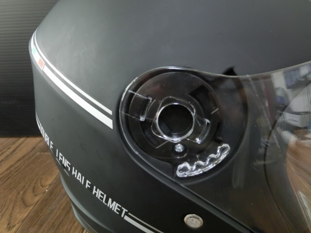 ??【7B3②q】バイク用 ヘルメット　マットブラック　ジェットヘルメット　　付屬品付　フルフェイス シールド付　インナバイザー付　??