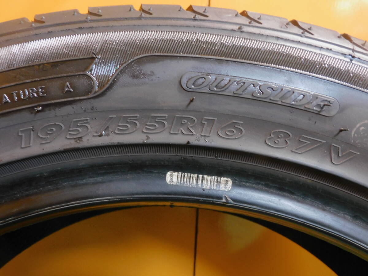 195/55R16 MAXTREK プリウス、キューブ、カローラ 制造年2023 2本 バリ溝★A212