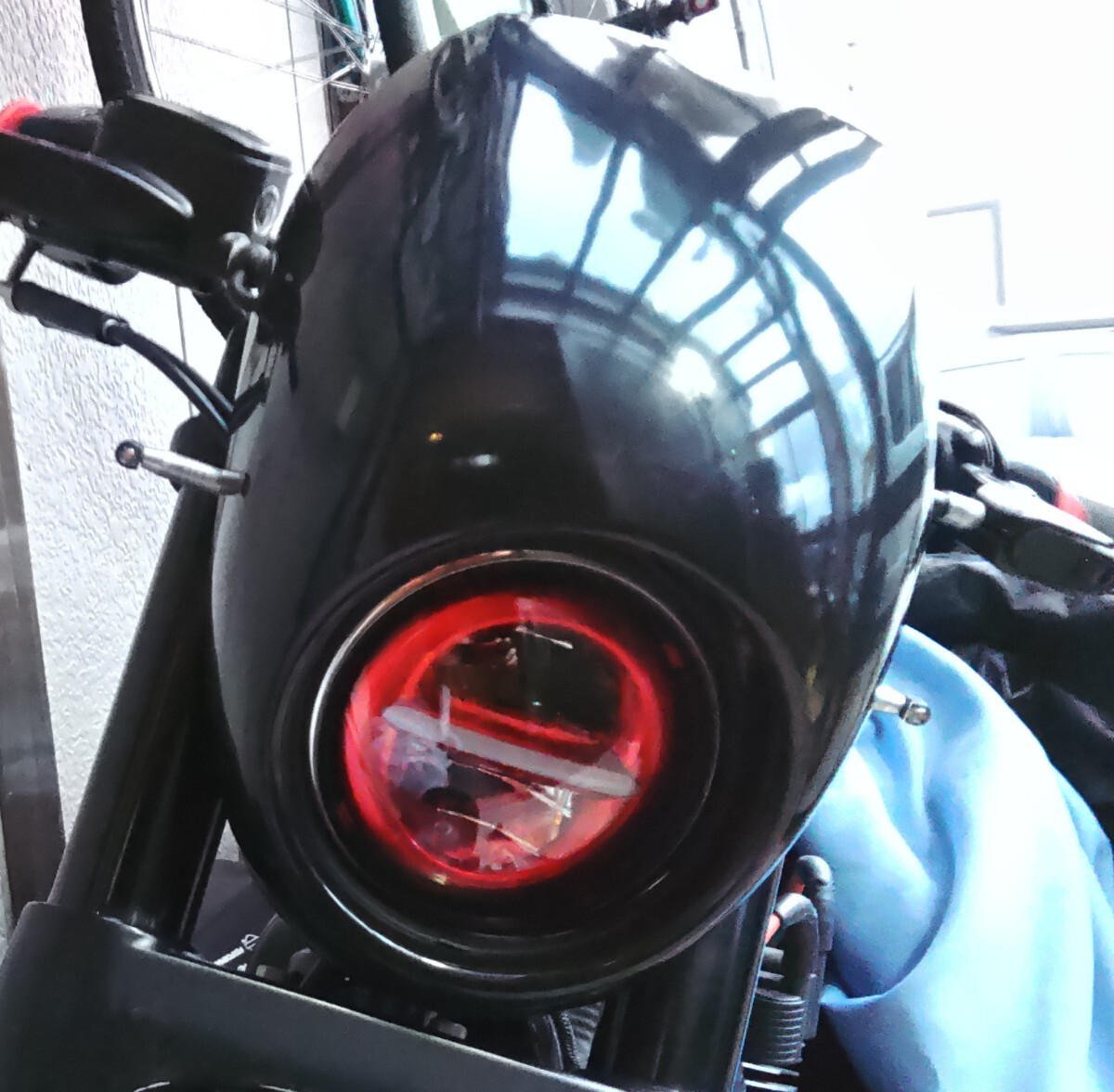 ハーレー　スポーツスター　ダイナ　ソフテイル　5-3/4インチ　LED ヘッドライト　blue