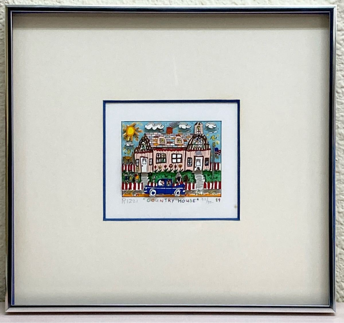 ジェームス・リジィ/James Rizzi「COUNTRY HOUSE」3Dシルク ジェームス・リジィ/James Rizzi「COUNTRY HOUSE」3Dシルク