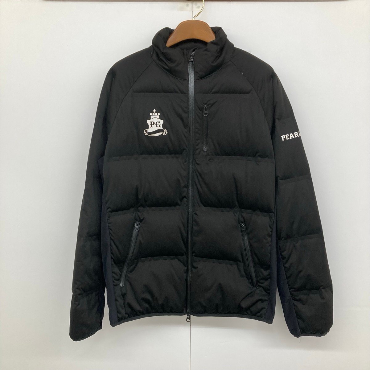 PEARLY GATES パーリーゲイツ ダウンジャケット サイズ7 黒 ブラック 止水ジップ[D3211]