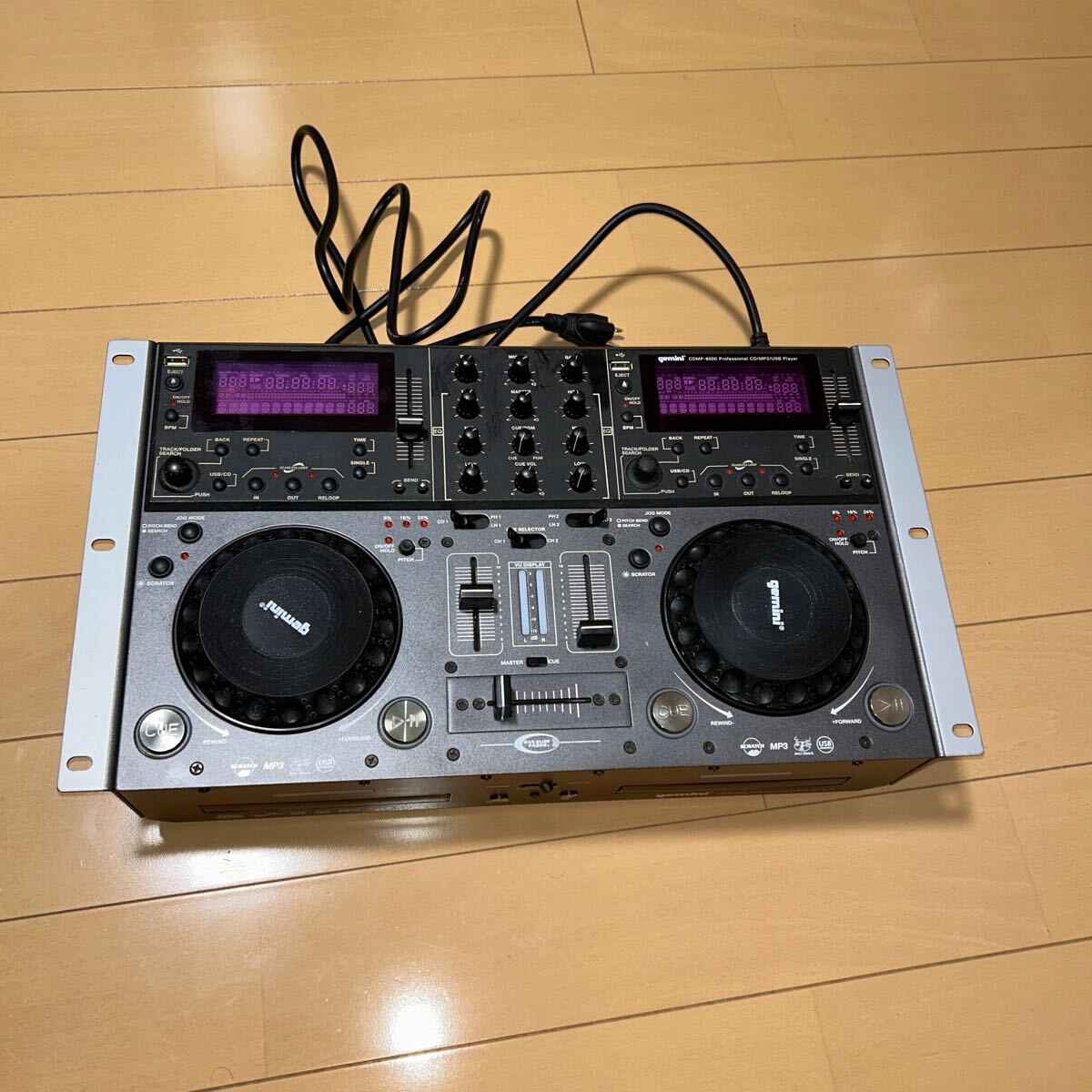 GEMINI CDMP-6000 ジェミニ DJターンテーブル CD MP3 動作確認済み GEMINI CDMP-6000 ジェミニ DJターンテーブル CD MP3 動作確認済み