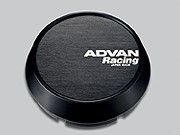 【納期要確認】ADVAN Racing センターキャップ MIDDLE ブラック 直径:73ミリ 4個セット_画像1