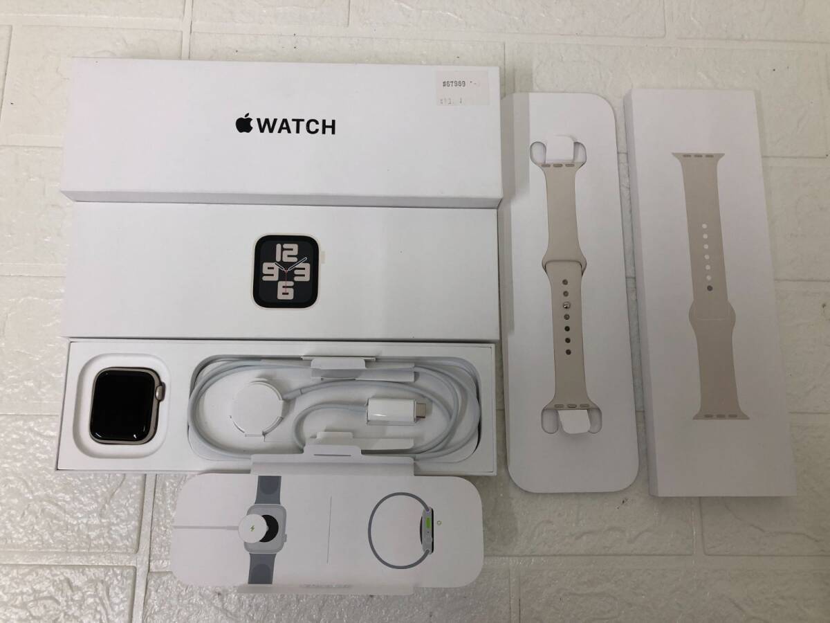 E)展示品!Apple Watch SE 第2世代 GPSモデル 40mm スターライト MXEF3J/A