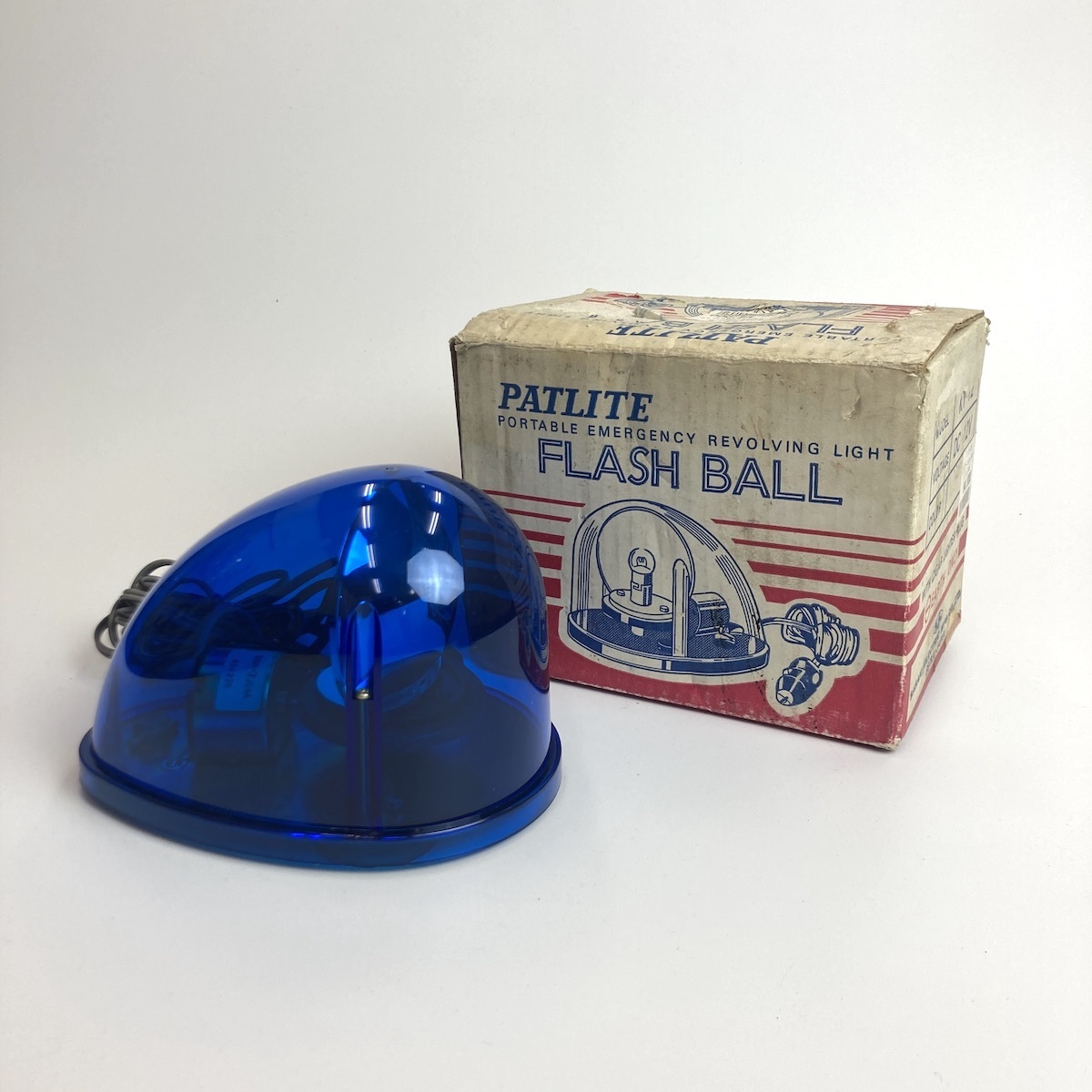 パトライト フラッシュボール KY-12 回転燈 12V シガーソケット 吸盤タイプ 未使用保管品 -r202