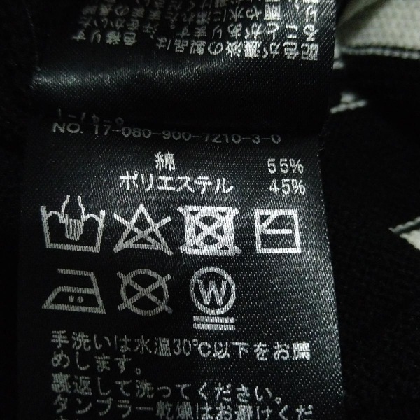 イエナ IENA 七分袖セーター/ニット - 黒×アイボリー レディース ボーダー 美品 トップス