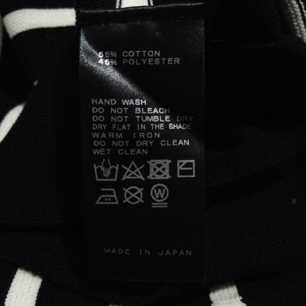 イエナ IENA 七分袖セーター/ニット - 黒×アイボリー レディース ボーダー 美品 トップス